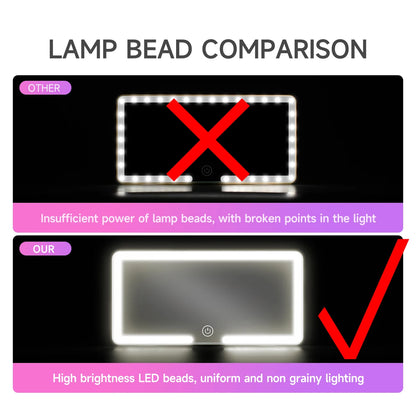 Comparison of lamp beads with 'Other' and 'Our' options, highlighting differences in light quality.
